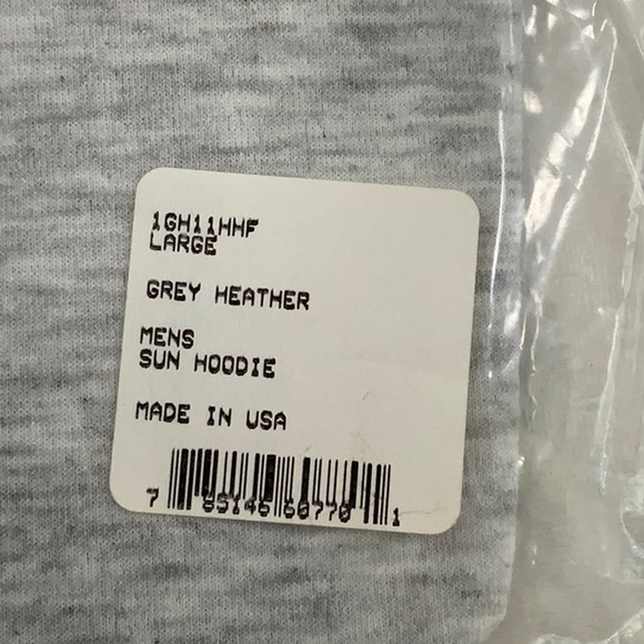 XGO UPF 39+ SUN HOODIE - Heather Grey - Picture 7 of 8